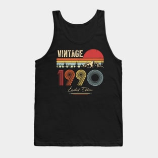 30th Birthday Gift T-Shirt - Retro Birthday - Vintage 1990 Tank Top